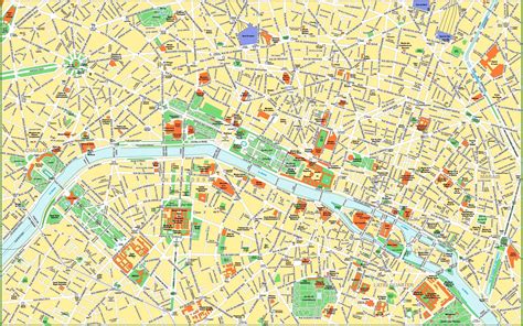 paris city center map map  paris city centre attractions ile de