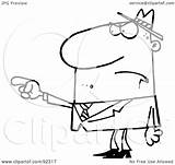 Blame Clipart Illustration Royalty Rf Outlined Pointing Man Toon Hit sketch template