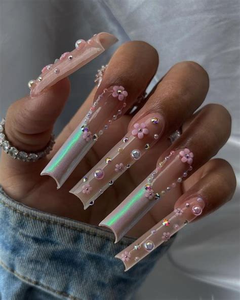 nails long nails instagram art hair acrylics long cute nails