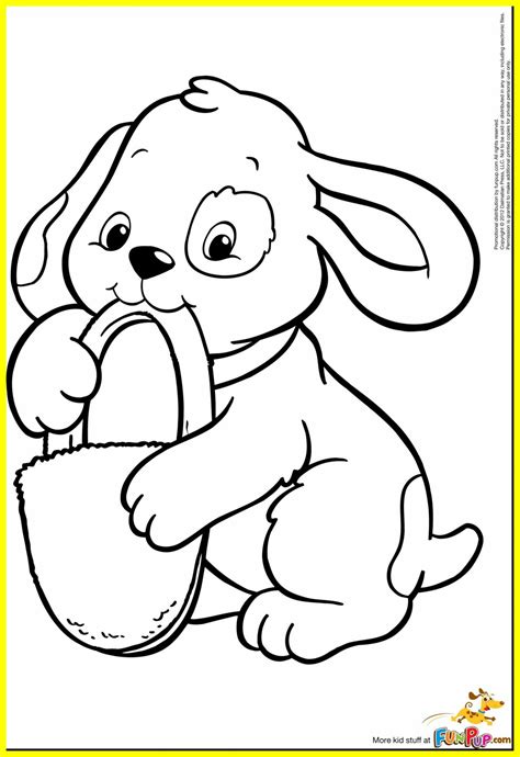 easter puppy coloring pages  getdrawings