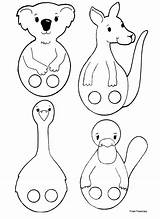 Kangaroo Puppet sketch template