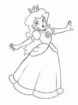 Coloring Daisy Princess Pages Peach Popular Colouring sketch template