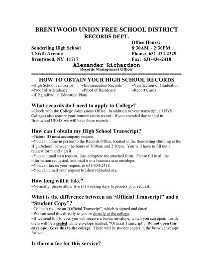 93 Request For Official High School Transcripts Page 2 Free To Edit