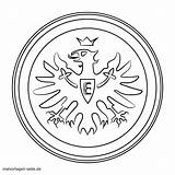 Eintracht Frankfurt Ausmalbilder Wappen Bundesliga Vorlage Cunningham sketch template
