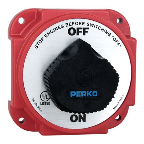 perko dp heavy duty  position battery disconnect switch boatidcom