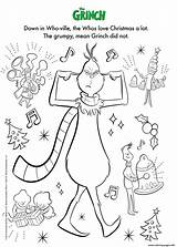 Grinch Coloring Pages Printable Illumination Book sketch template