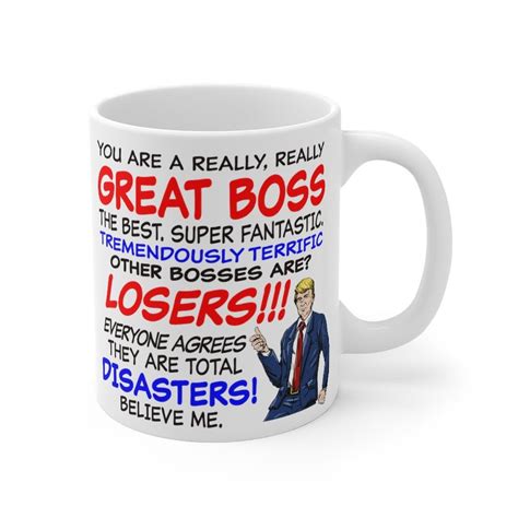 trumps  boss  mug perfect gift  birthdays holidays