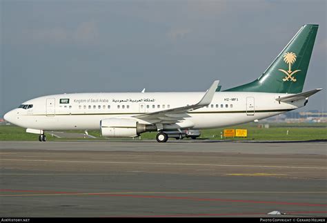 aircraft photo  hz mf boeing  fg bbj kingdom  saudi arabia airhistorynet