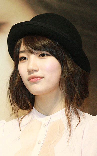 Fake Short Hair With Fringe And Hat Miss A Suzy Bae