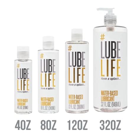 lube life water based personal lubricant lube for men women and