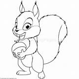 Squirrel Getcoloringpages sketch template