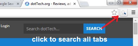 search  opened tabs  chrome tip dottech