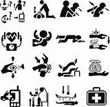 Choking Aid First Icon Illustrations Procedures Emergency Set Vectors Stock Symbols Showing Clip sketch template