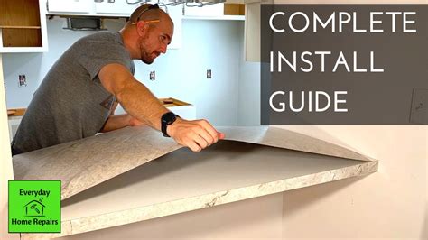How To Install Sheet Laminate On A Countertop Youtube