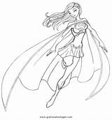 Supergirl Superhelden Superman Ausmalen Getdrawings Superheroes Cartoni sketch template