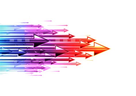 Png فلش های دیجیتال رنگی Digital Colorful Arrow Png – دانلود رایگان