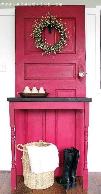 unique vintage furniture recycling wood doors  modern ideas