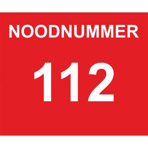 noodnummer stickers met eigen nummer voor binnen en buiten