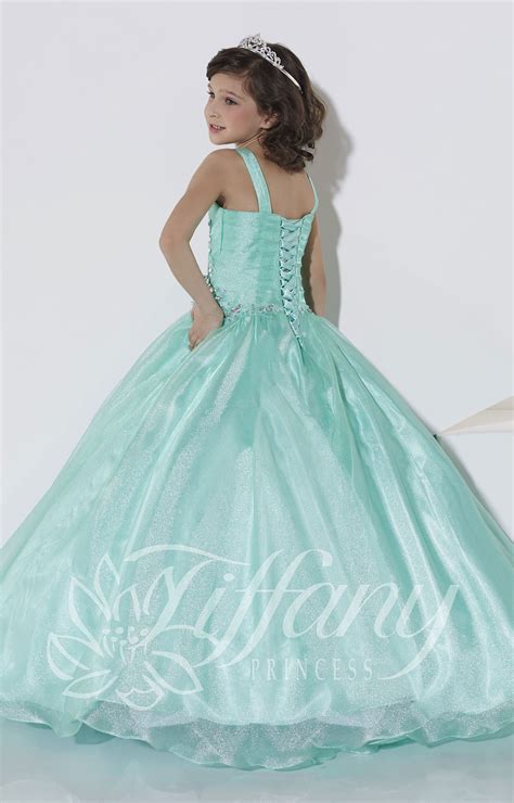 tiffany princess  clear  crystal dress prom dress