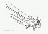 Coloring Pages Airplane Colouring Kids Biplane Aeroplane Printable Airplanes Planes Book Color Drawing Sheets Plane Wings Prop Automobiles Trains Aircrafts sketch template