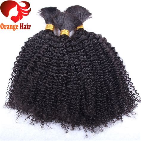 8a kinky curly bulk hair for braiding brazilian no weft human hair bulk