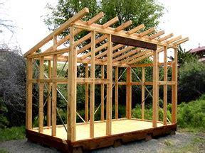 information timber stud frame shed diy jes