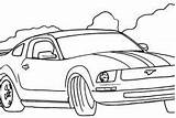 Mustang Coloring Pages Car 1969 Boss Color sketch template