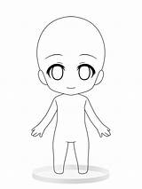 Chibi Girl Base Anime Drawing Cute Body Draw Drawings Character ภาพ วาด สน Sketch Kawaii Tutorials Poses Coloring Pages Choose sketch template