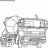 Coloring Mixer Cement Truck Colouring Pages Printable Coloringpages Gif Clipart Crane Kids Popular Index Coloringhome Library Transportation sketch template