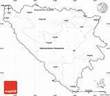 Map Bosnia Cropped Herzegovina Blank Outside Simple East North West sketch template