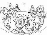 Disney Coloring Pages Christmas Friends Printable Holiday Colouring sketch template