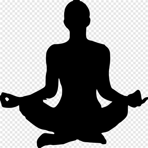 telechargement gratuit yoga silhouette femme noir  blanc