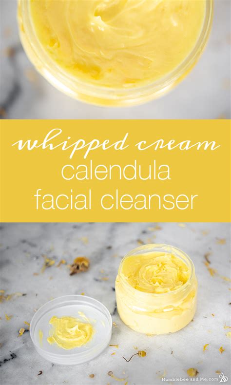 whipped cream calendula facial cleanser humblebee and me