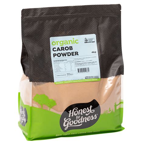 organic carob powder kg honest  goodness australia