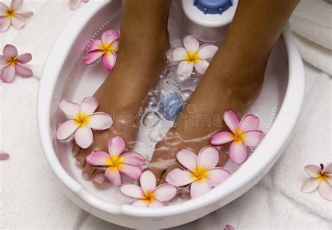 foot spa stock image image  french foot massage relaxing