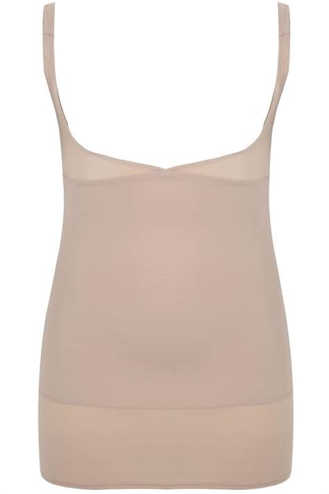 Nude Underbra Smoothing Slip Dress With Firm Control Plus Size 16 To 28