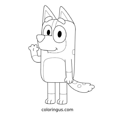 bluey coloring pages  printable bluey coloring sheets