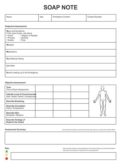printable chiropractic forms soap note     printablee
