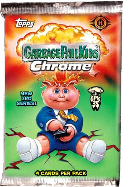 garbage pail kids topps  chrome   series trading card hobby
