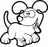 Cartoon Coloring Dog Pages Chien Choose Board sketch template