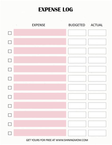 printable expense tracker  easy tools  track  spending