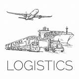 Logistics Logistik sketch template