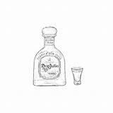 Tequila sketch template