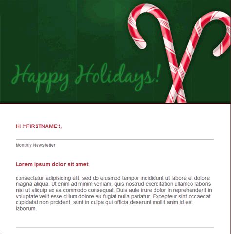 email template happy holidays  group email  mass email