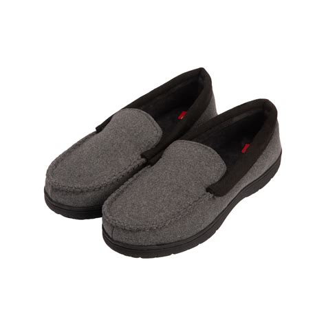 hanes hanes mens slippers house shoes moccasin comfort memory foam
