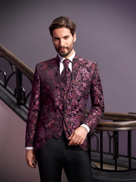 Rose Floral 3 Piece Wedding Suit Tom Murphys Formal And Menswear