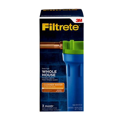 filtrete standard capacity  house filtration system wh std  includes  micron pleated