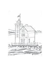 Mackinac Lighthouse sketch template