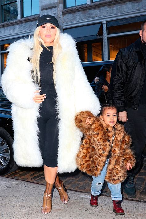 [pics] north west s fur coat — matches kim kardashian in new york city