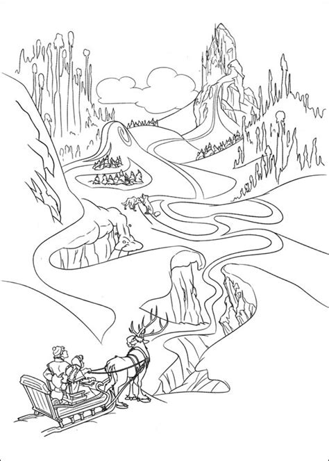 frozen  printable coloring pages